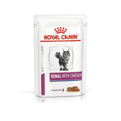 Вологий корм для дорослих котів ROYAL CANIN RENAL FELINE CHICKEN 0.085 кг