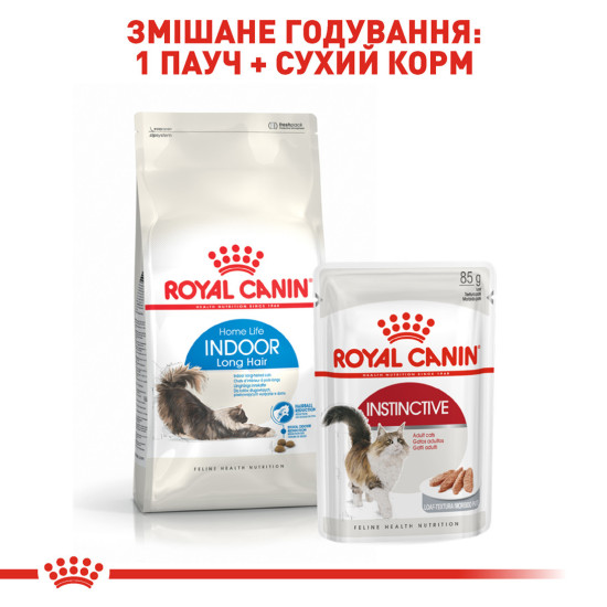 Корм для домашніх довгошерстих котів ROYAL CANIN INDOOR LONGHAIR 2.0 кг