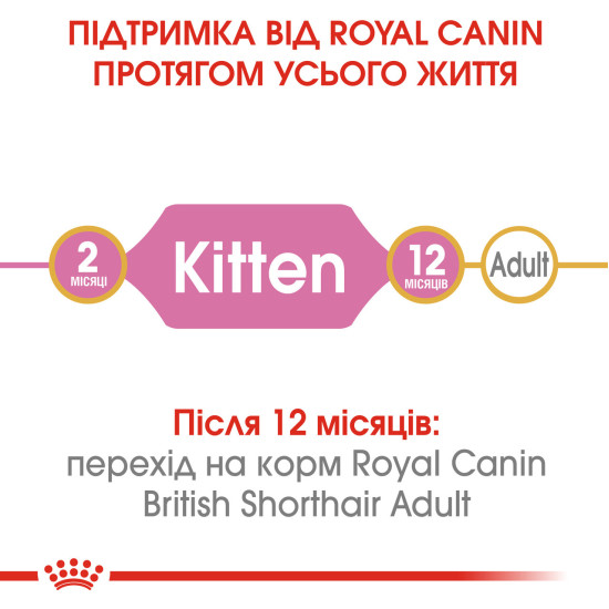 Корм для кошенят ROYAL CANIN KITTEN BRITISH SHORTHAIR 2.0 кг