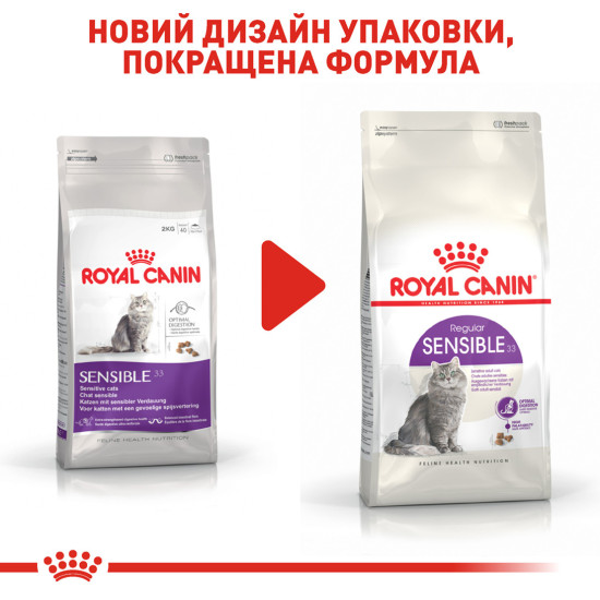 Корм для дорослих котів з чутливою травною системою ROYAL CANIN SENSIBLE 10.0 кг