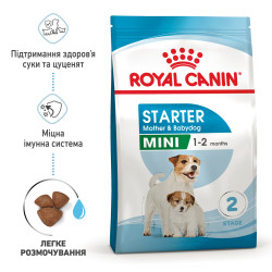 Cухий корм для новонароджених цуценят мініютюрних порід ROYAL CANIN MINI STARTER 1 кг