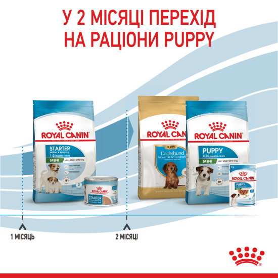 Cухий корм для новонароджених цуценят мініютюрних порід ROYAL CANIN MINI STARTER 1 кг